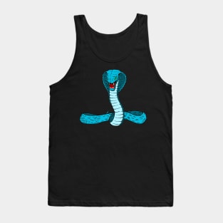 Blue snake Tank Top